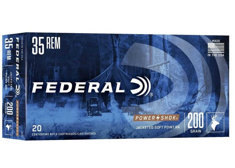 Power-Shok 35 Rem 200 Grain, Jacketed Soft Point, 2080 fps - 20 Rounds