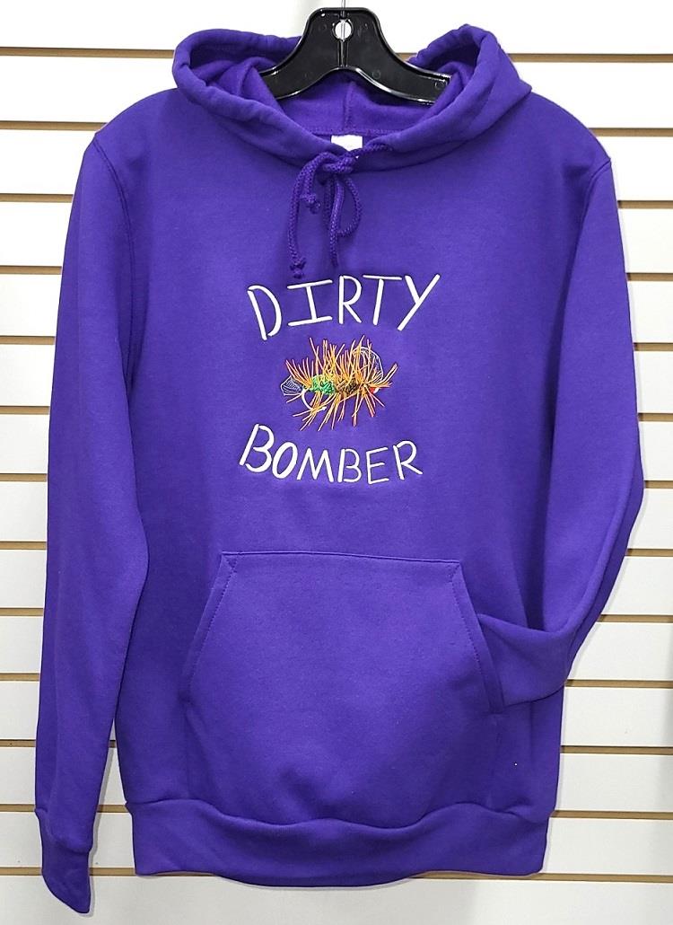 Mens Dirty Bomber Logo Hoodie