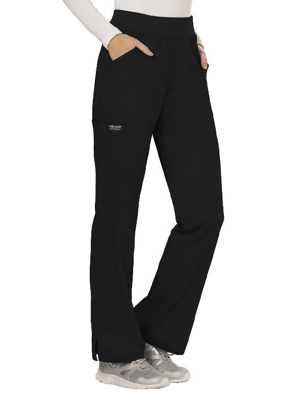 Cherokee WW Revolution Mid Rise Straight Leg Pull-On Pant - Womens