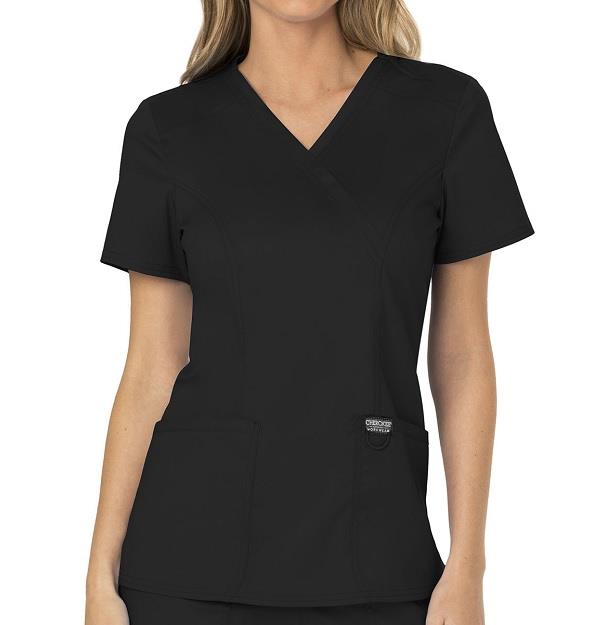 Cherokee WW Revolution Mock Wrap Top - Womens