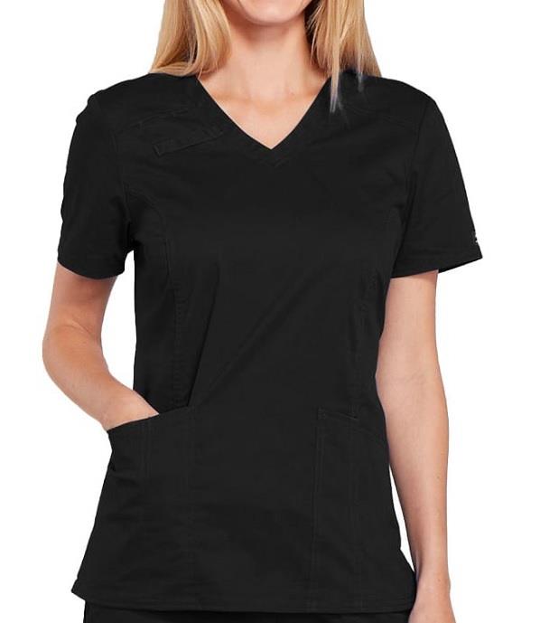 Cherokee WW Core Stretch V-Neck Top - Womens