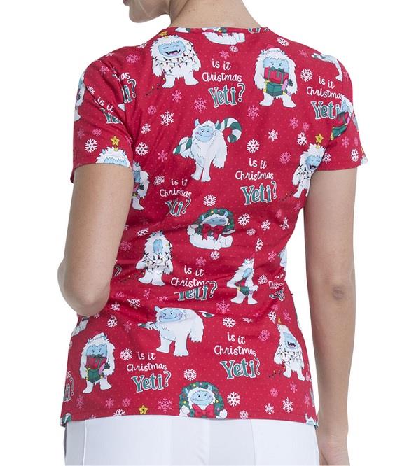 Dickies Prints V-Neck Top - Womens