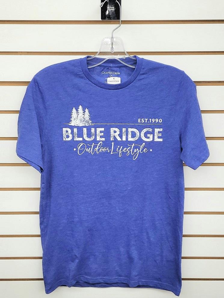 Blue Ridge Solid Logo Tee - Mens