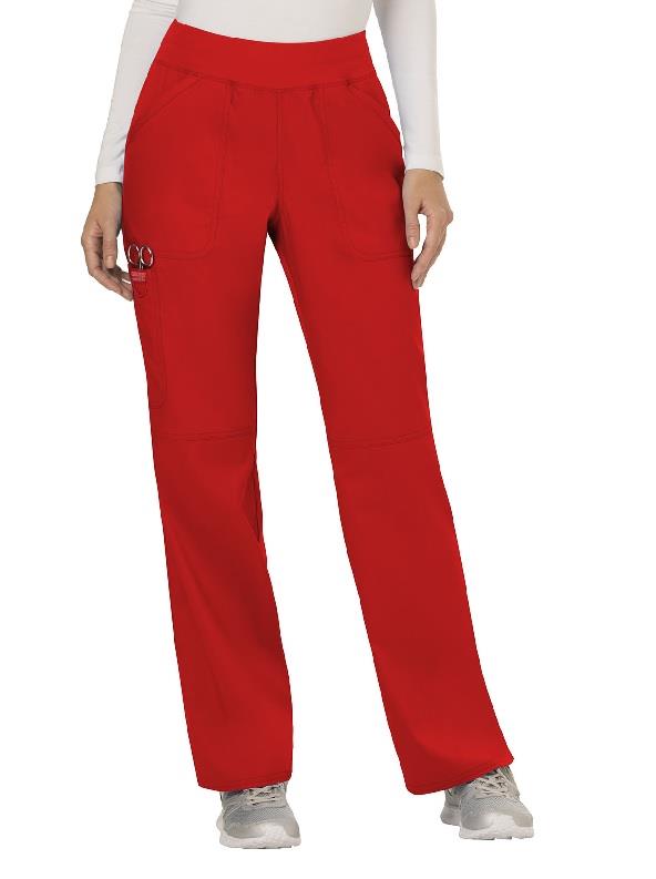 Cherokee WW Revolution Mid Rise Straight Leg Pull-On Pant - Womens