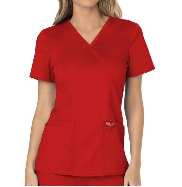 Cherokee WW Revolution Mock Wrap Top - Womens