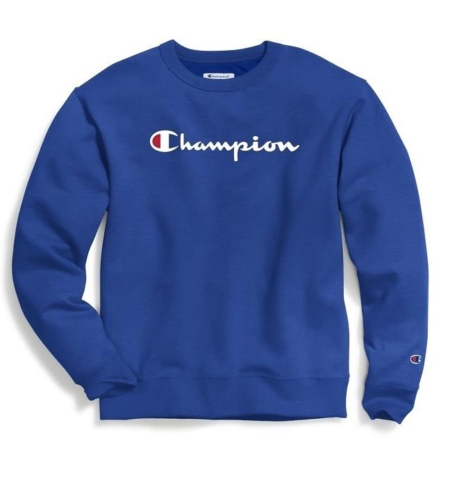 Powerblend Fleece Crew, Big C & Script Logos - Mens