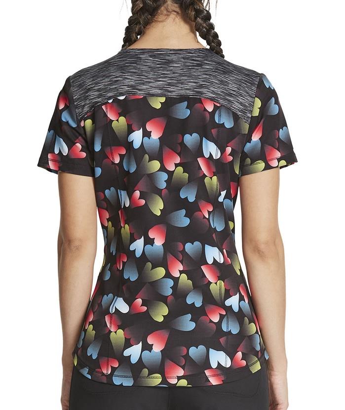 Dickies V-Neck Print Scrub Top- Womens