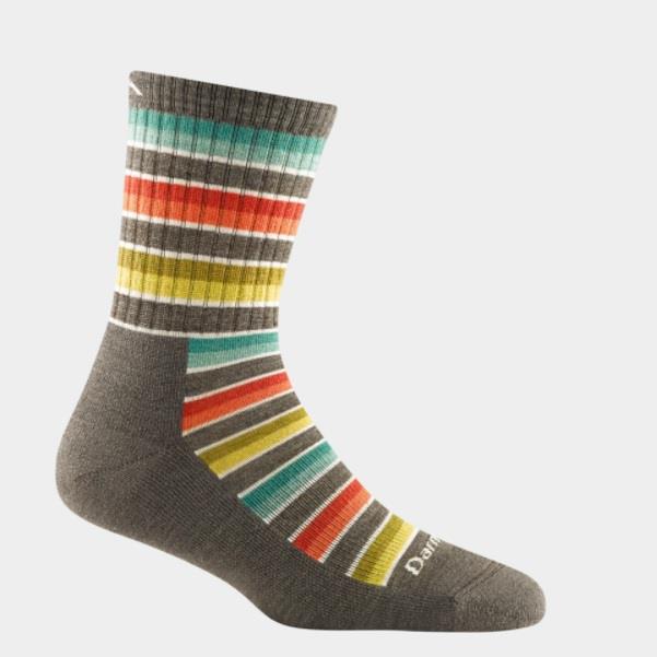 Darn Tough Decade Stripe Micro Crew Socks - Womens