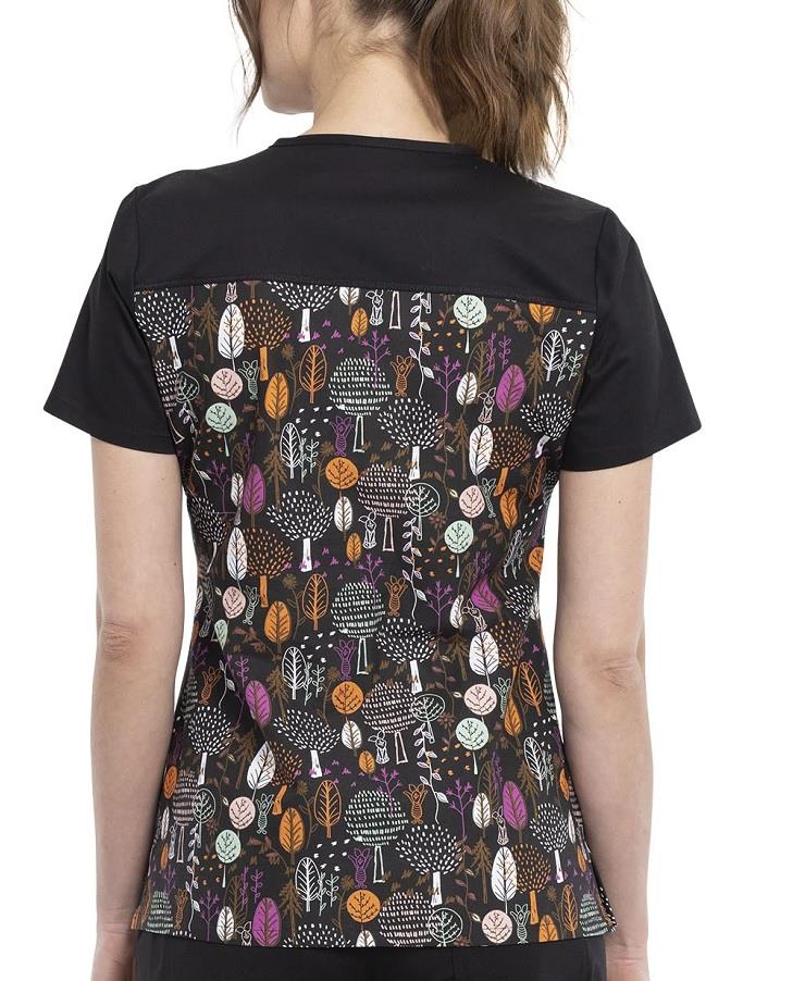 Cherokee Tooniforms V-Neck Scrub Top - Womens