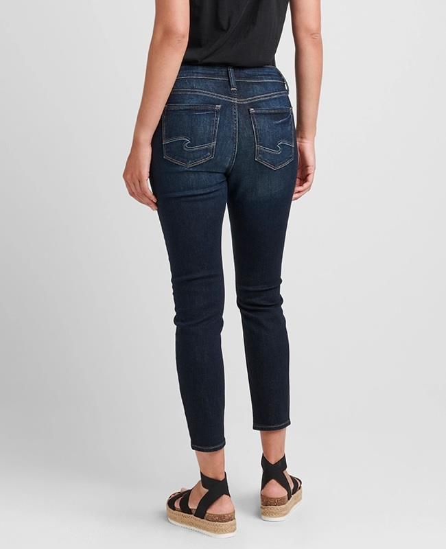 Elyse Mid Rise Skinny Crop Jeans - Womens
