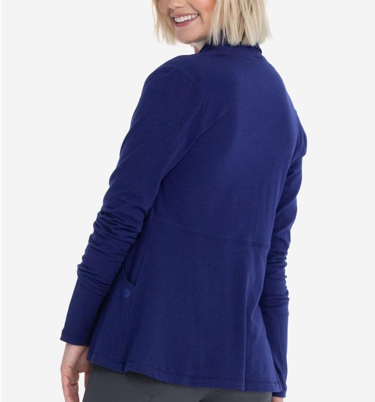 Open Front Peplum Cardigan - Womens