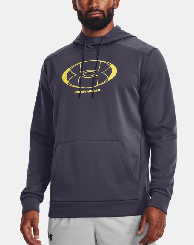UA Armour Fleece Graphic Hoodie - Mens