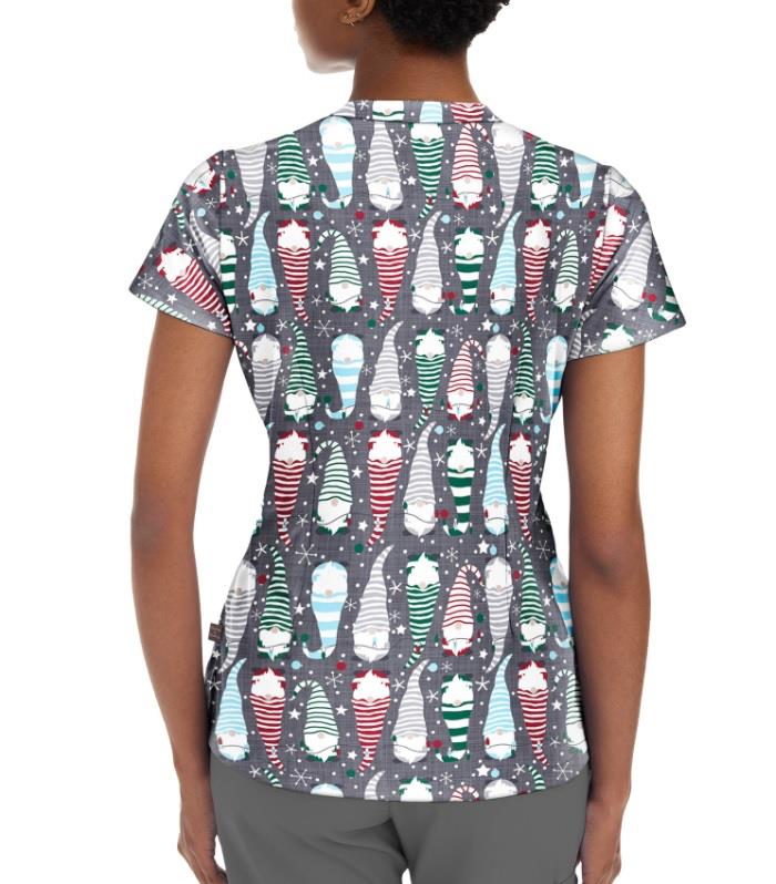 Healing Hands Ivy Holiday Print Top - Womens