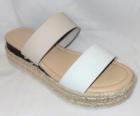 Wedge Sandals w/ Double Strap - Womens