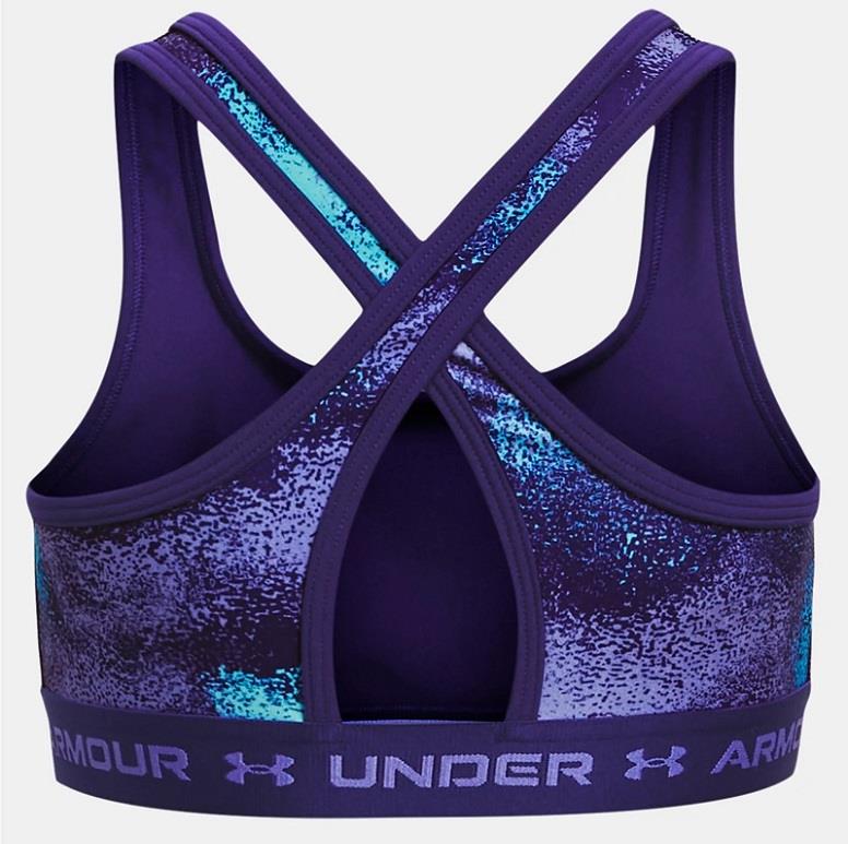 UA Crossback Printed Sports Bra - Girls