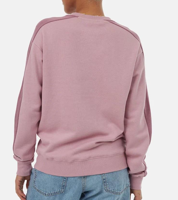 Ten Tree Blocked Sleeve Stripe Crew - Womens