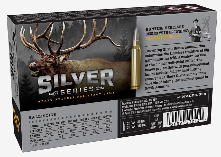 Browning 308 Win, 180 Grain Silver Series
