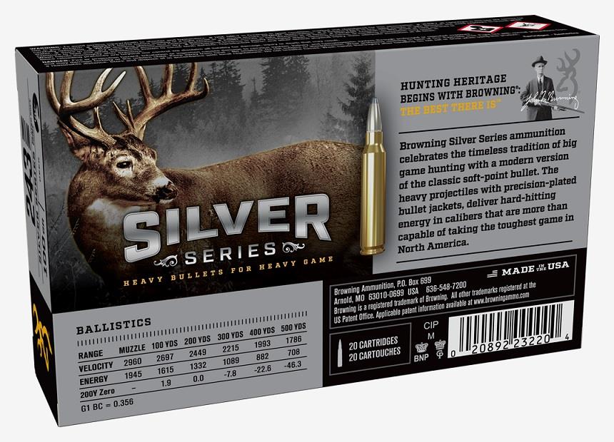 Browning 243 Win, 100 Grain Silver Series