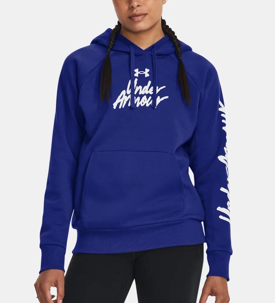 UA Rival Fleece Graphic Hoodie - Womens