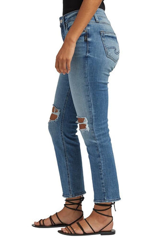 Suki Straight-Leg Cropped Jeans
