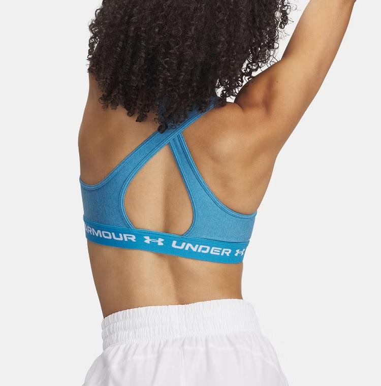 UA Crossback Mid Heather Sports Bra