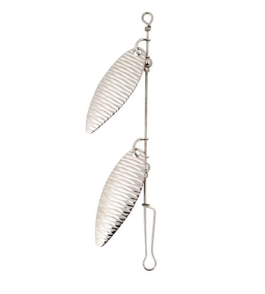 #3.5 Hammered Double Willow Leaf Spinner