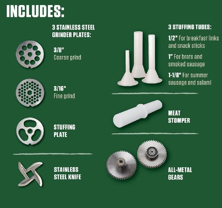 LEM Big Bite Meat Grinder #8 0.5 HP