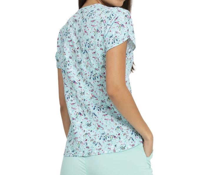 HeartSoul Prints V-Neck Top In My Tweet Heart