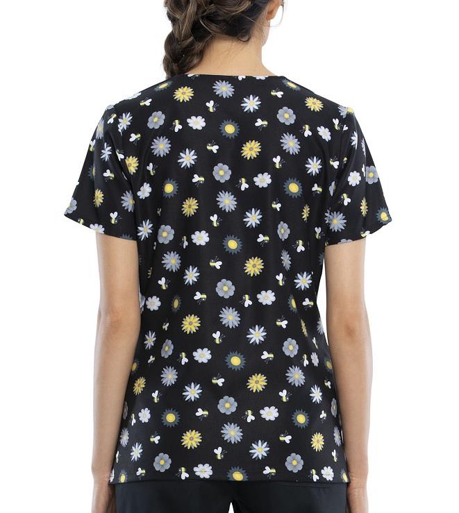 Cherokee Tooniforms V-Neck Top - Womens