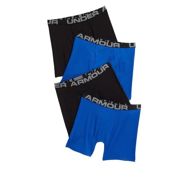UA 4pk HeatGear Boxer Briefs - Boys