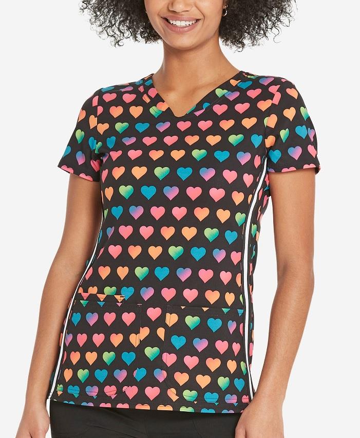 Heart & Soul V-Neck Scrub Top - Womens