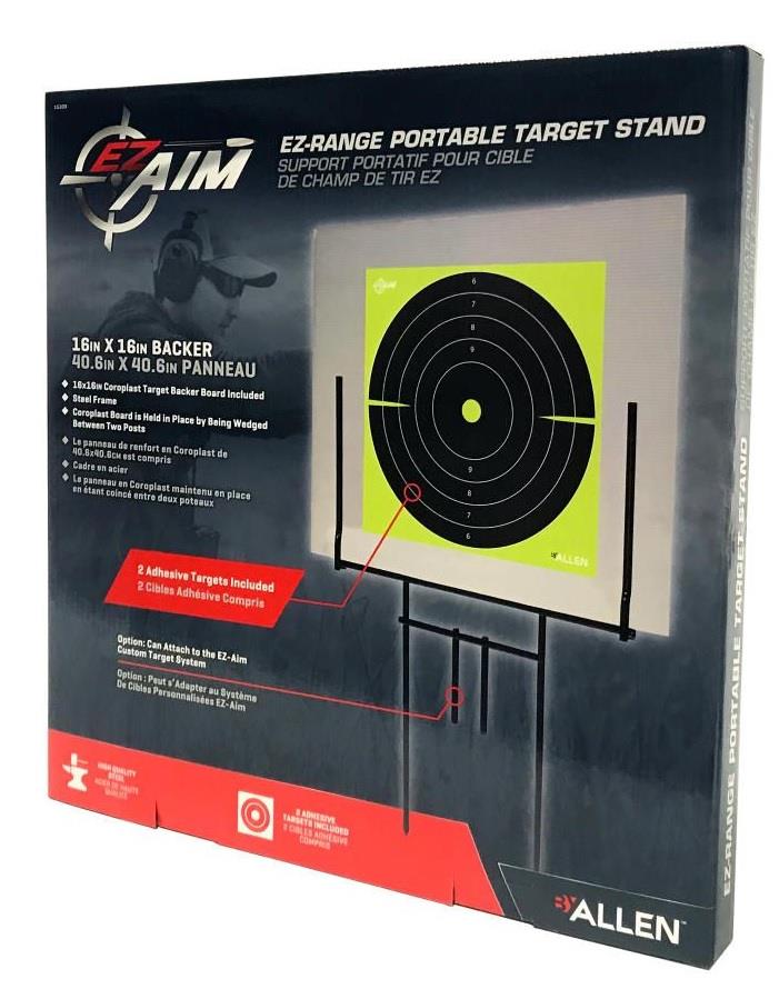 Allen EZ Aim Portable Range Steel Target Stand & Coroplast Board