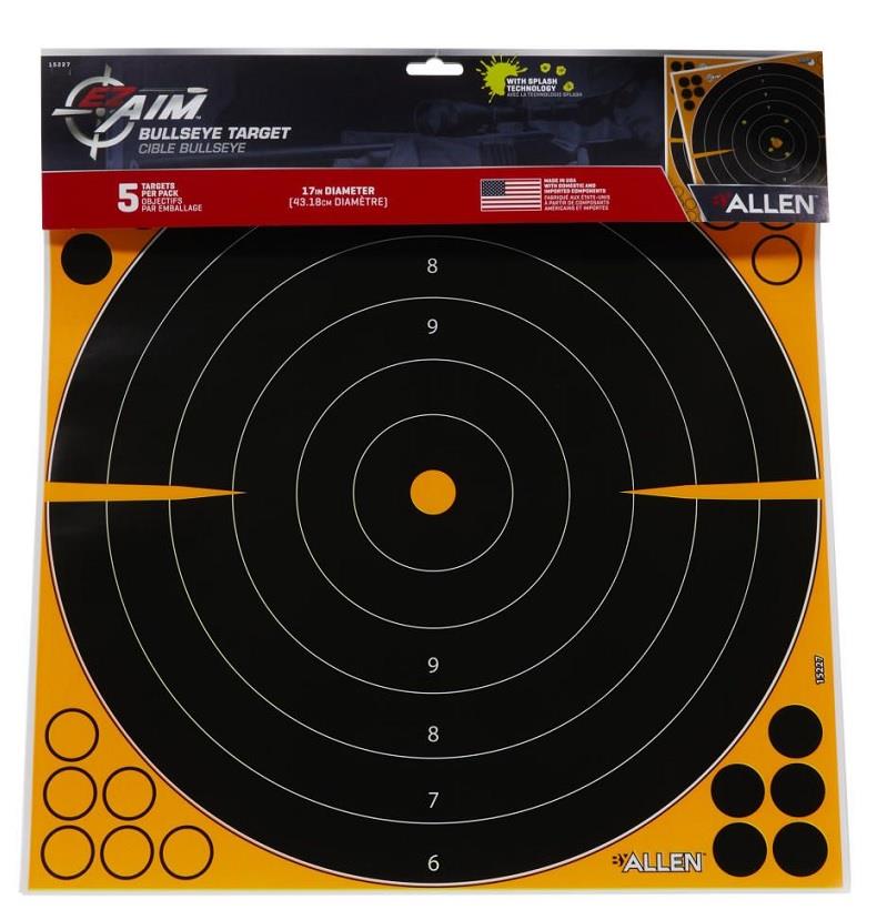 Allen EZ-Aim Adhesive Splash Bullseye Target