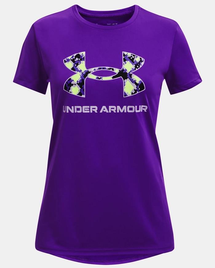 UA Tech Big Logo Short Sleeve - Girls