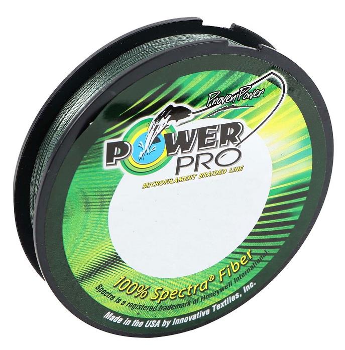 PowerPro Braided Fish Line 65lbs. 150yds. - Moss Green
