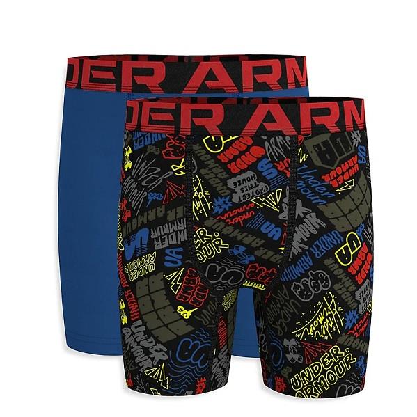 UA Brand Marker Multi 2-Pack Boxer Set - Boys