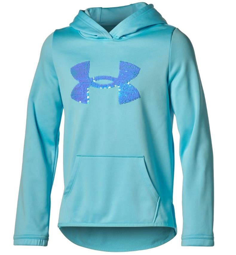 UA Fleece Sequin Logo Hoodie - Girls