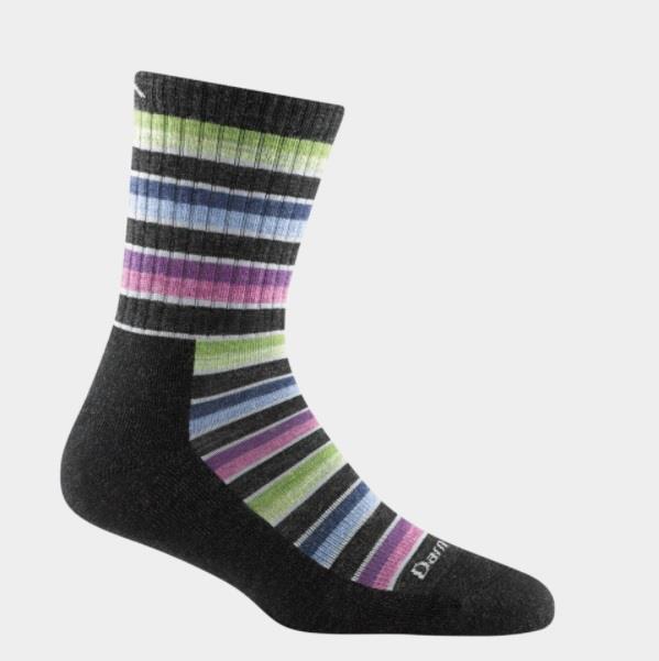 Darn Tough Decade Stripe Micro Crew Socks - Womens