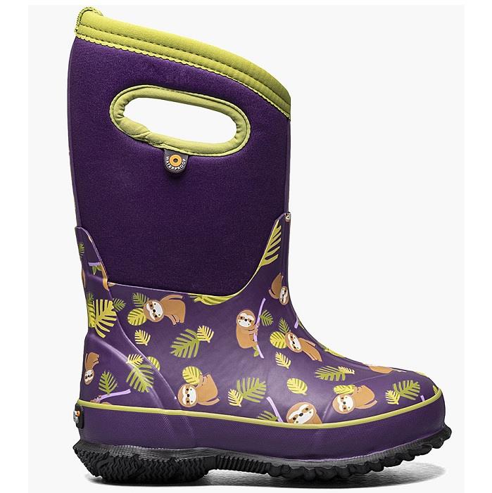 BOGS Classic Sloths Insulated Rain Boots- Girls