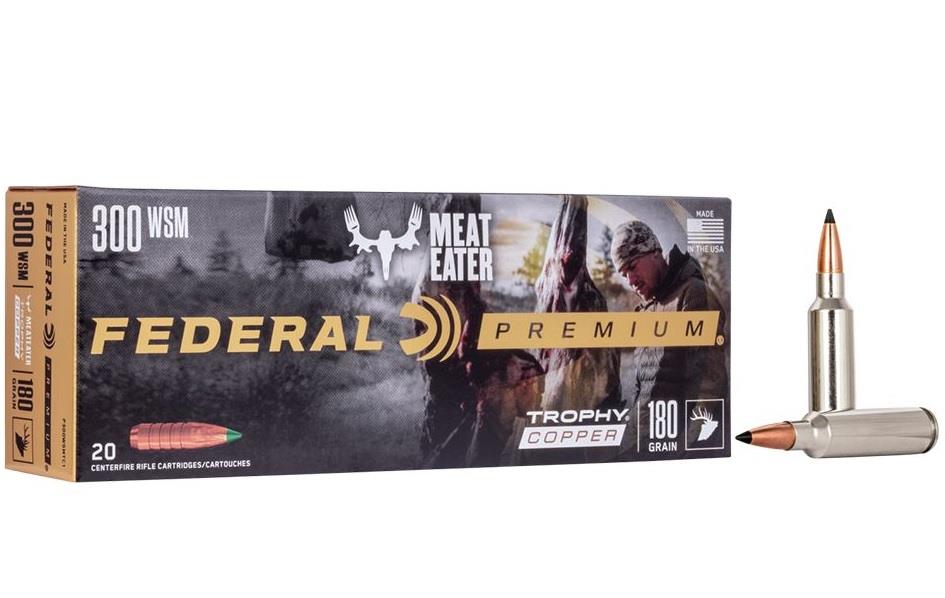 Federal Trophy Copper 300 WSM 180 Grain