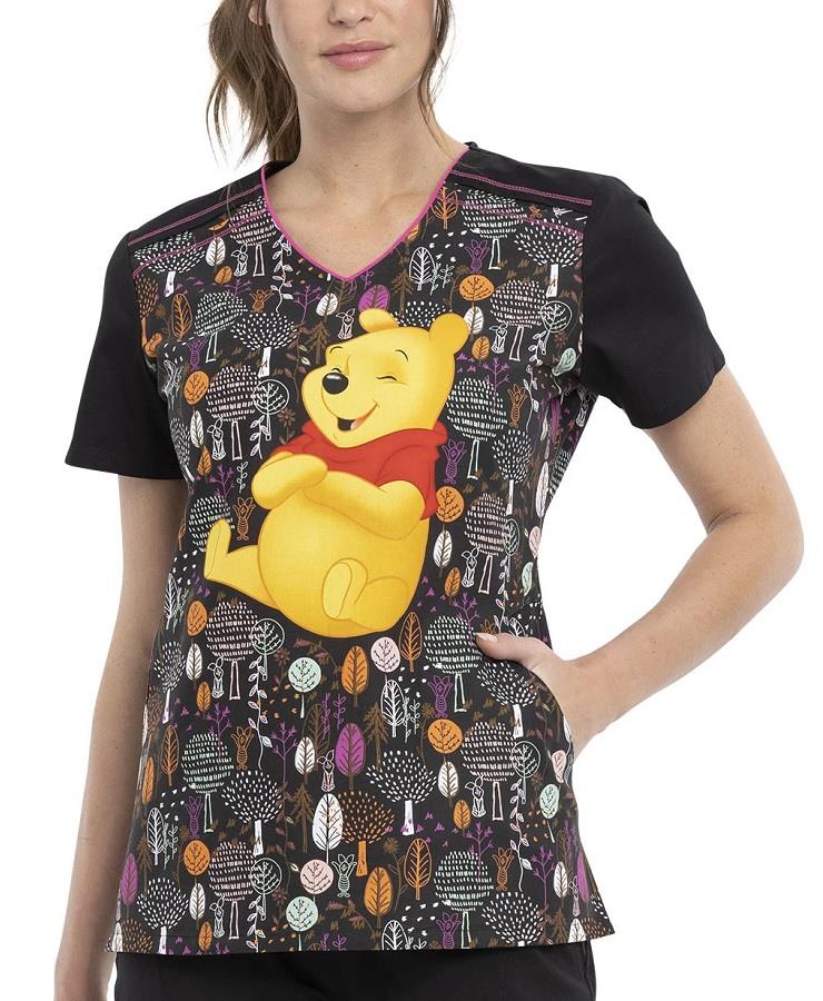 Cherokee Tooniforms V-Neck Scrub Top - Womens