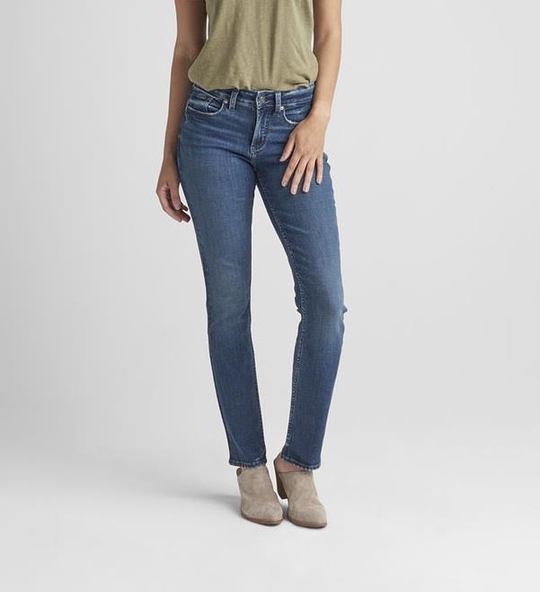 Suki Mid Rise Straight Leg Jeans - Womens