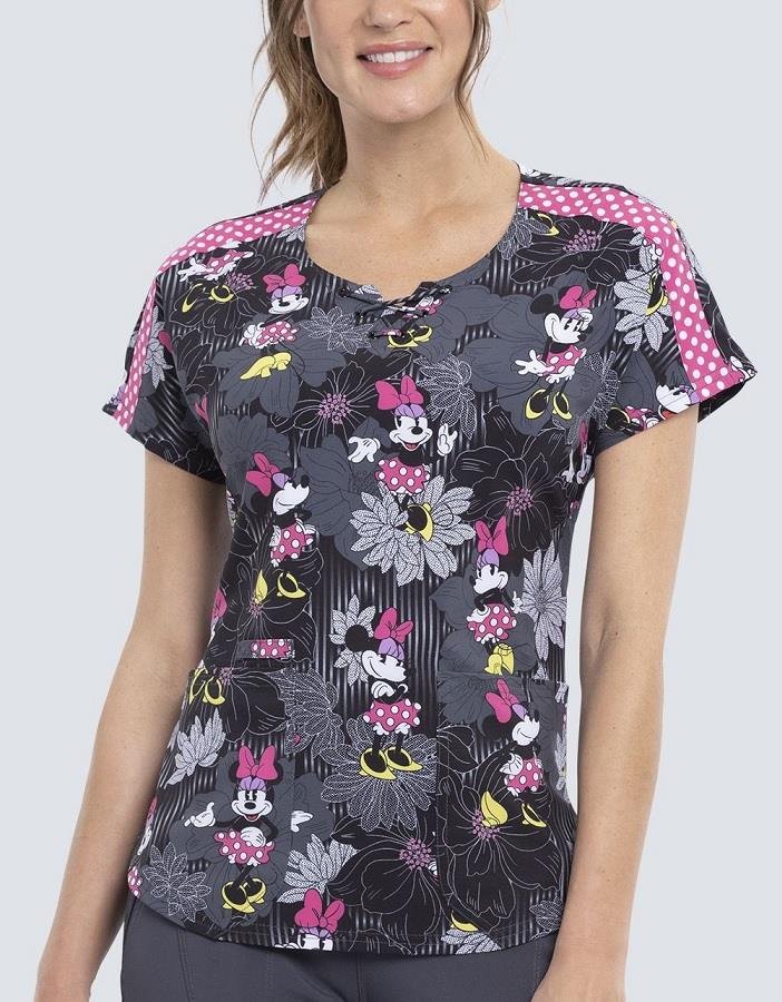 Cherokee Tooniforms Round Neck Scrub Top - Womens