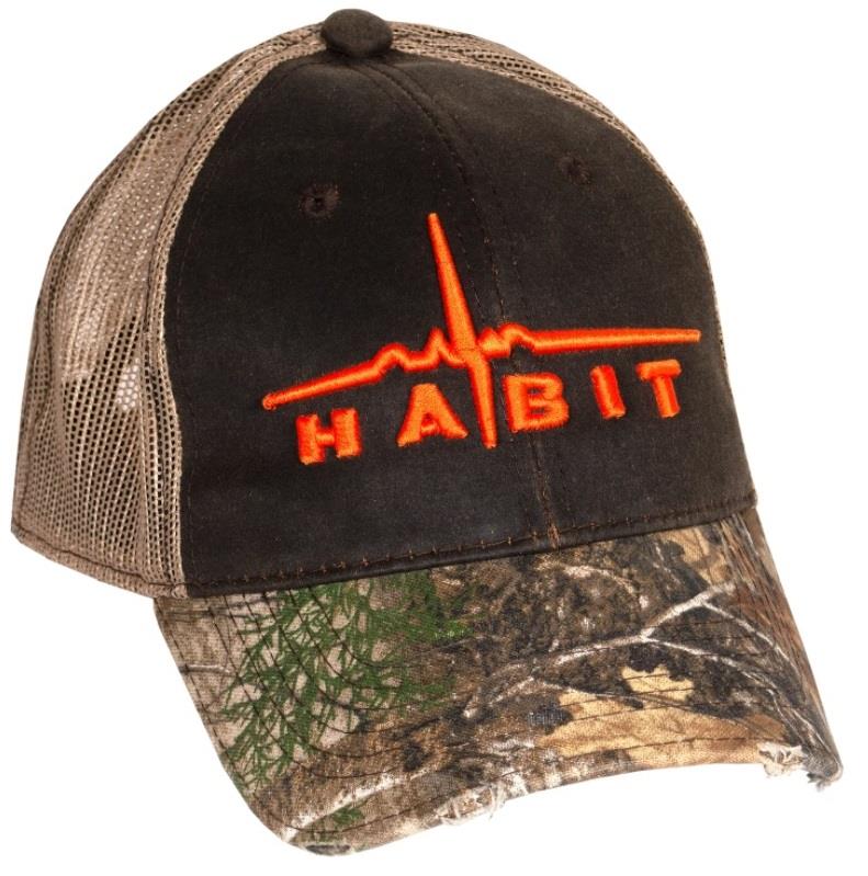 Habit Camo Accent Trucker Cap - Realtree Edge