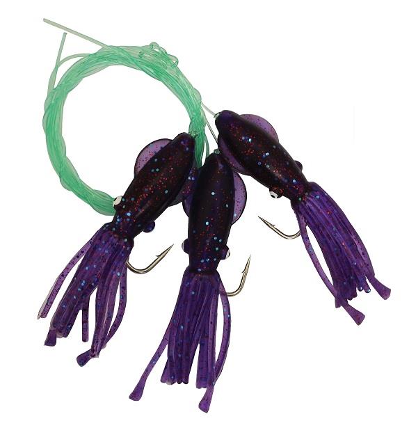 Compac Bullet Head Squid Rigs 3PC 92"