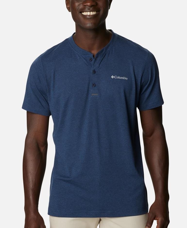 Columbia Tech Trail Short Sleeve Henley - Mens