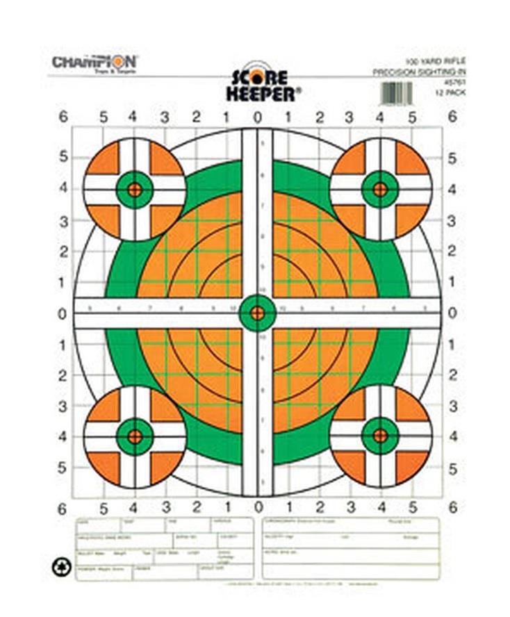 Score Keeper Sight-In Targets 100yds