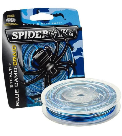 SpiderWire Stealth Blue Camo-Braid 80lb 125yds