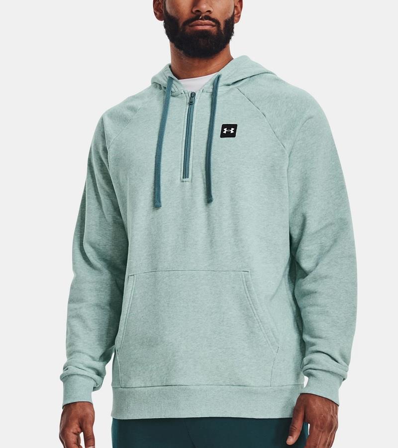 UA Rival Fleece ½ Zip Hoodie - Mens