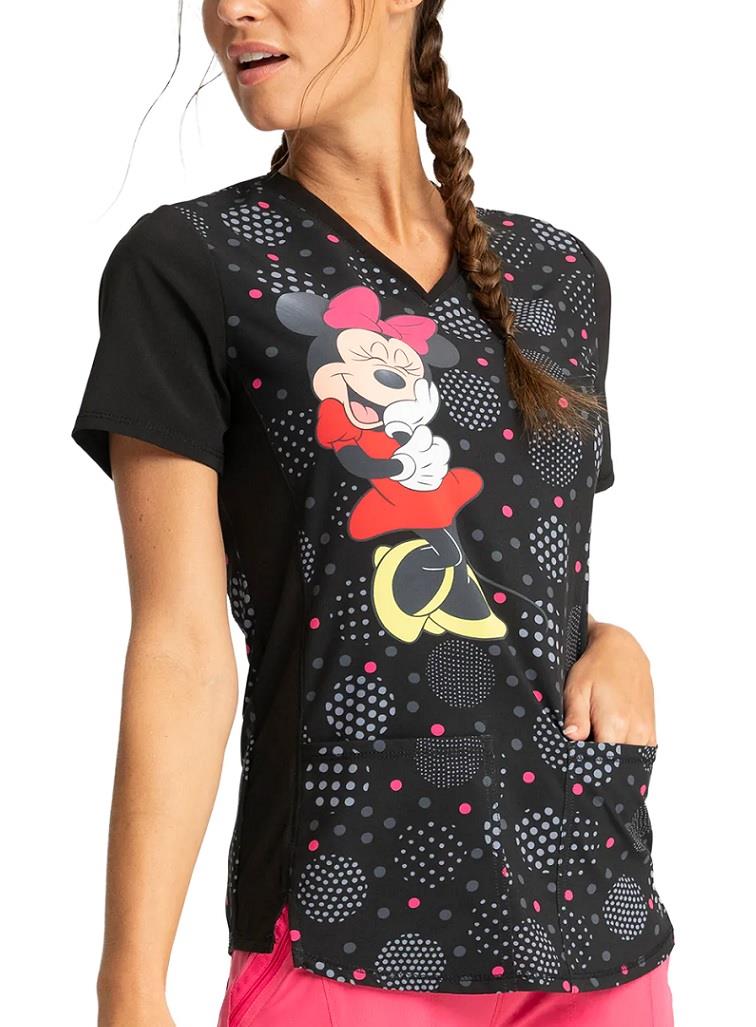 Cherokee Tooniforms Stylized V-Neck - Womens